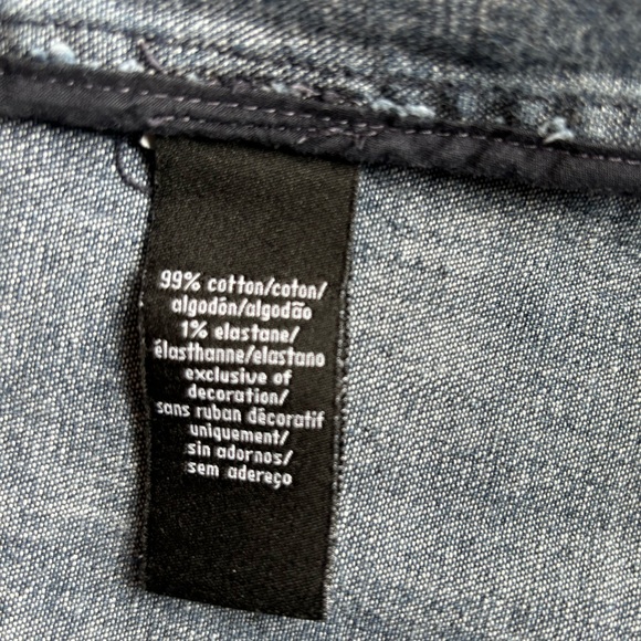 Calvin Klein Jeans Vintage Utility Denim Button Down Jacket Mid Wash Size 2X - Picture 10 of 14